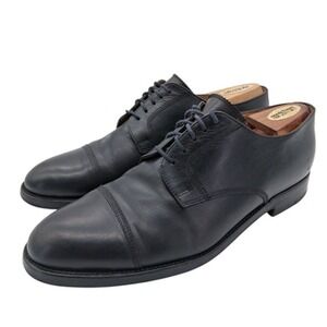 To Boot New York Shoes Mens Size 10.5 Black Leather Cap Toe Oxford Italy